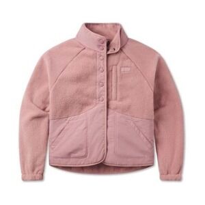 Southern Marsh Krissy Fleece Snap Button Jacket Cozy Camilia Pink size Medium